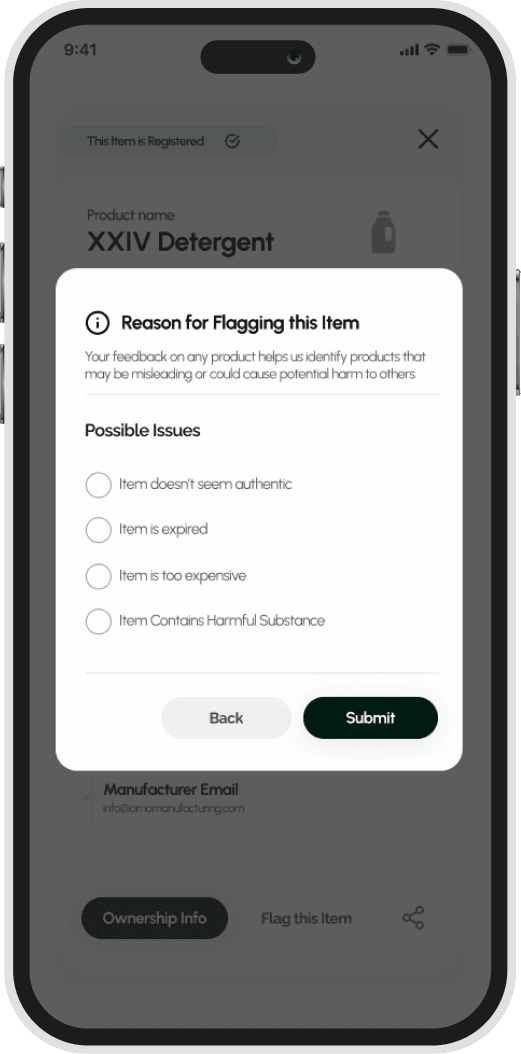 genuro App Report Interface
